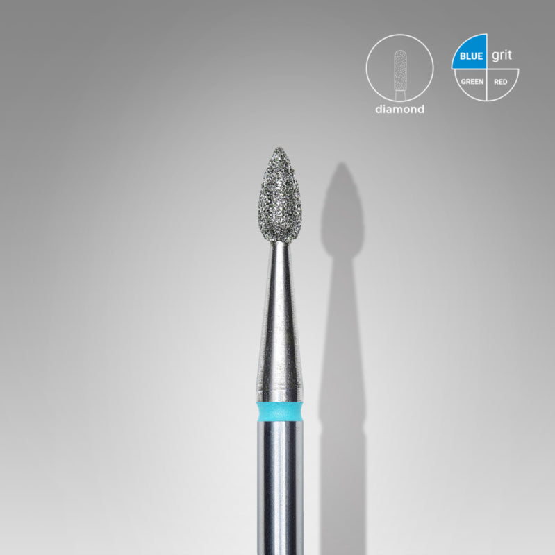 Staleks Diamantfräser Bit Tropfen Blau 2.3mm (Maniküre Pediküre) (FA40B023/5K)