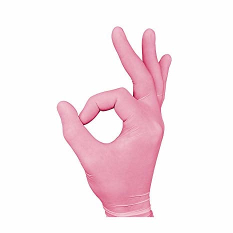 Merbach Nitrilhandschuhe Rosa Größe M