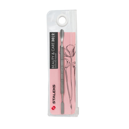 Staleks Pusher Abgerundet Schmal + Reiniger Beauty & Care 30 Typ 2 (PBC-30/2)