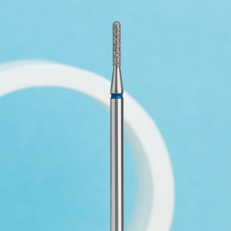 Staleks Diamantfräser abgerundeter Zylinder Blau 1,4mm (Maniküre Pediküre) (FA30B014/8K)