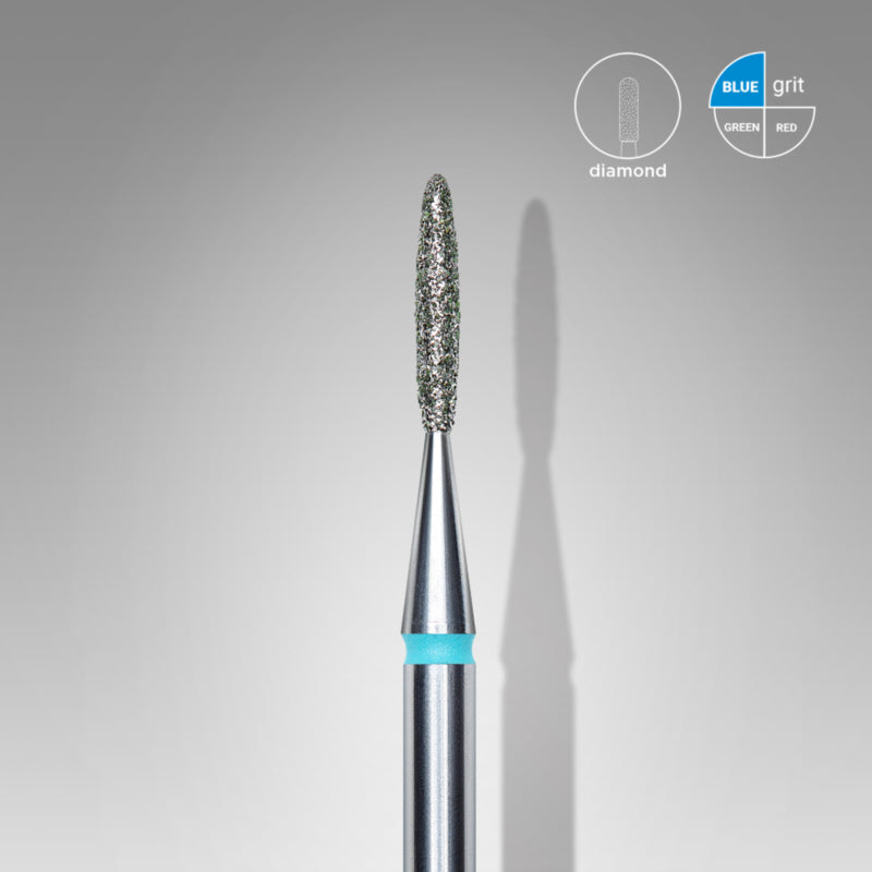 Staleks Diamantfräser Flamme Blau 1,4 mm (Maniküre Pediküre) (FA10B014/8K)