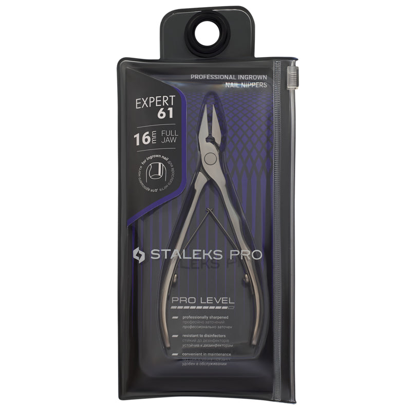 Staleks Professionelle Pediküre Eingewachsene Nagelzange Expert 61 16 mm Full Jaw (NE-61-16)