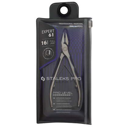 Staleks Professionelle Pediküre Eingewachsene Nagelzange Expert 61 16 mm Full Jaw (NE-61-16)