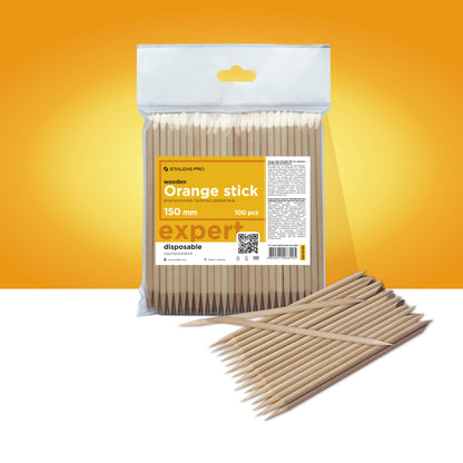Staleks Pro Holz-Manikürstäbchen 150 mm 100 Stück (DOS-10-100)