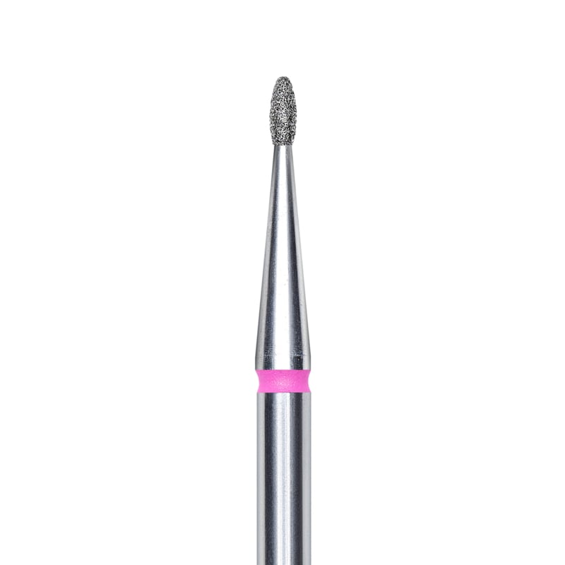 Staleks Diamantfräser abgerundeter Tropfen Rot 1.6mm (Maniküre Pediküre) (FA50R016/3.4K)