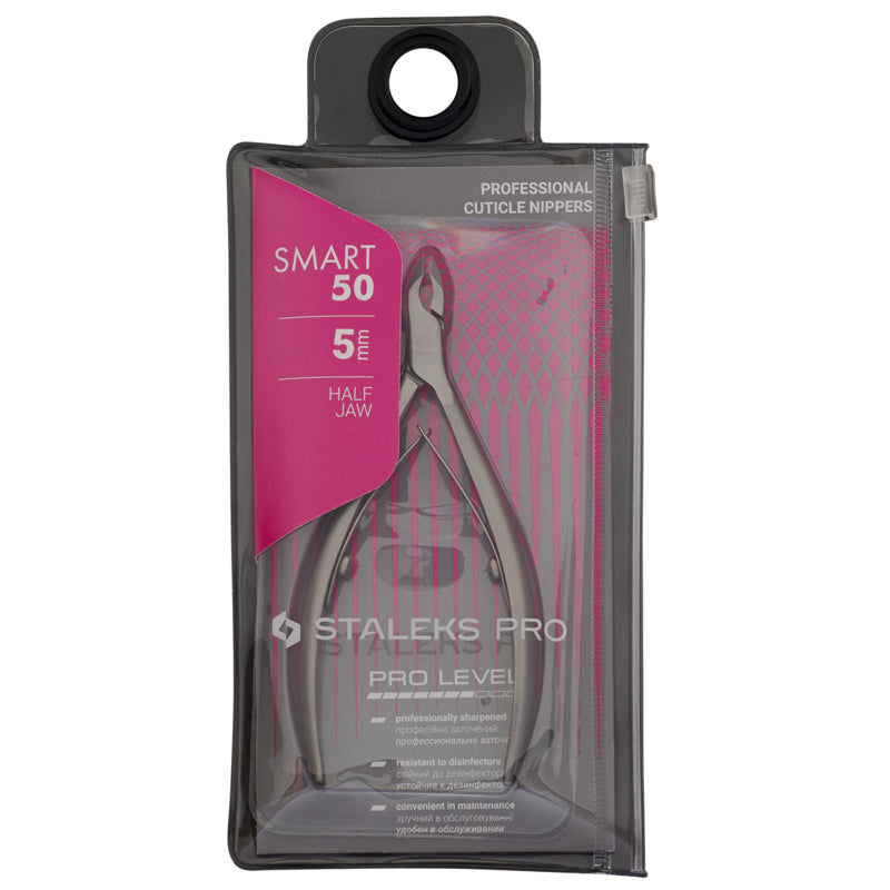 Staleks Professionelle Nagelhautzange Smart 50 5 mm Halbschneide (NS-50-5)
