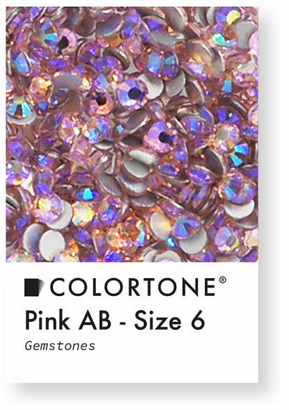 Colortone Pink Aurora Borealis (AB) Strasssteine