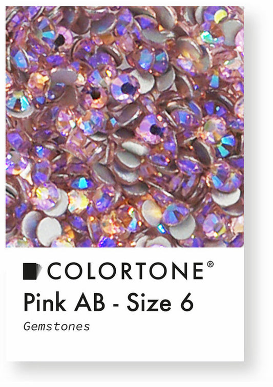 Colortone Pink Aurora Borealis (AB) Strasssteine