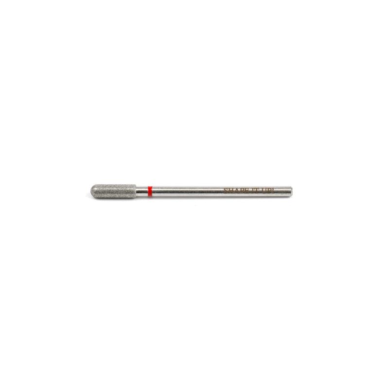 Shape It Up Diamantfräser Bit Zylinder abgerundet 3,0 mm Rot (Maniküre Pediküre)