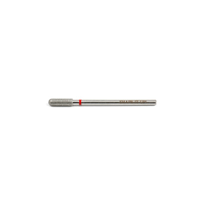 Shape It Up Diamantfräser Bit Zylinder abgerundet 3,0 mm Rot (Maniküre Pediküre)