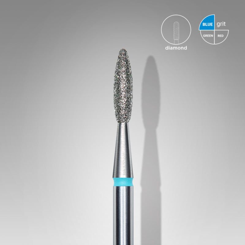 Staleks Diamantfräser Flamme Blau 2,1 mm (Maniküre Pediküre) (FA10B021/8K)