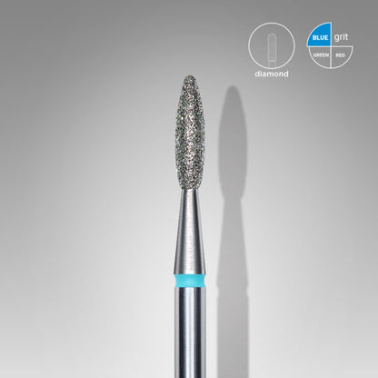 Staleks Diamantfräser Flamme Blau 2,1 mm (Maniküre Pediküre) (FA10B021/8K)