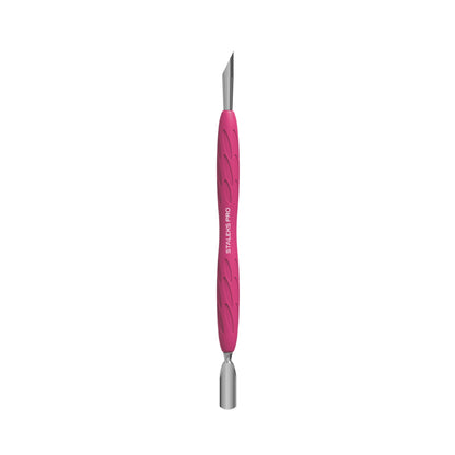 Staleks Pusher Schmal Abgerundet + Schräg Uniq Gummi 10 Typ 2 (PQ-10/2)