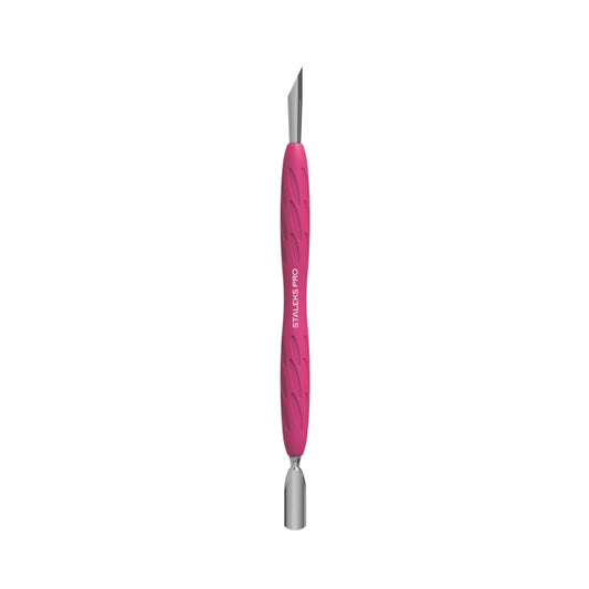 Staleks Pusher Schmal Abgerundet + Schräg Uniq Gummi 10 Typ 2 (PQ-10/2)