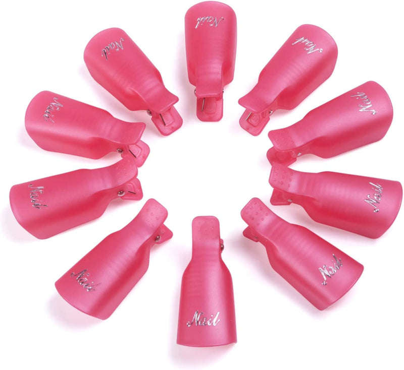 Shape It Up Soak Off Gel Polish Clips Pink 10 Stück