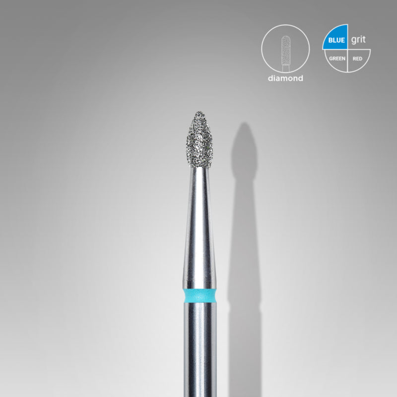 Staleks Diamond Fräsaufsatz Flamme XS Blau 1.8mm (Maniküre Pediküre) (FA60B018/4K)