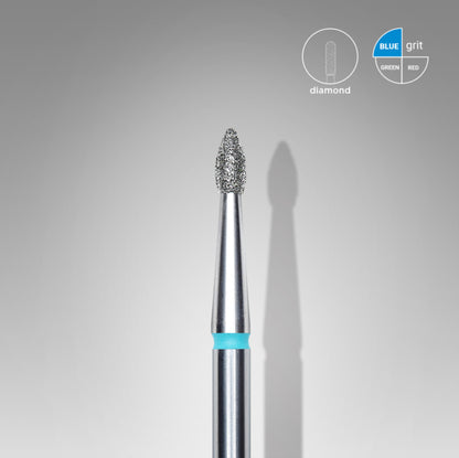 Staleks Diamond Fräsaufsatz Flamme XS Blau 1.8mm (Maniküre Pediküre) (FA60B018/4K)