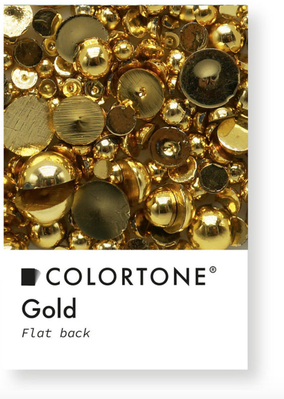 Colortone Flatback Perlen Gold