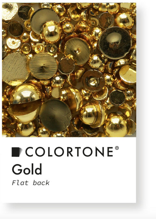 Colortone Flatback Perlen Gold