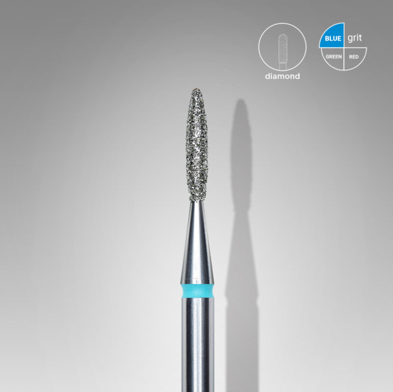 Staleks Diamantfräser Flamme Scharf Blau 1.6mm (Maniküre Pediküre) (FA11B016/8K)
