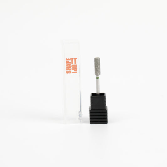 Shape It Up Diamantfräser Lang Breiter Zylinder Flat Top 4.0 mm Grün (Maniküre Pediküre)