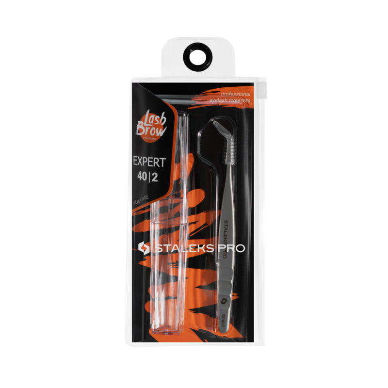 Staleks Pro Wimpernpinzette Expert 40 Typ 2 L-förmig 70 (TE-40/2)