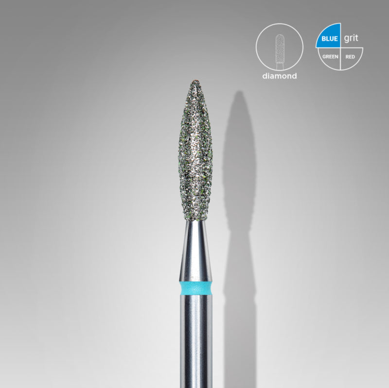 Staleks Diamantfräser Flamme Blau 2,3mm (Maniküre Pediküre) (FA10B023/10K)