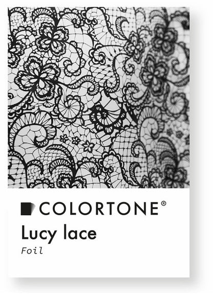 Colortone Black Lucy Lace Folie
