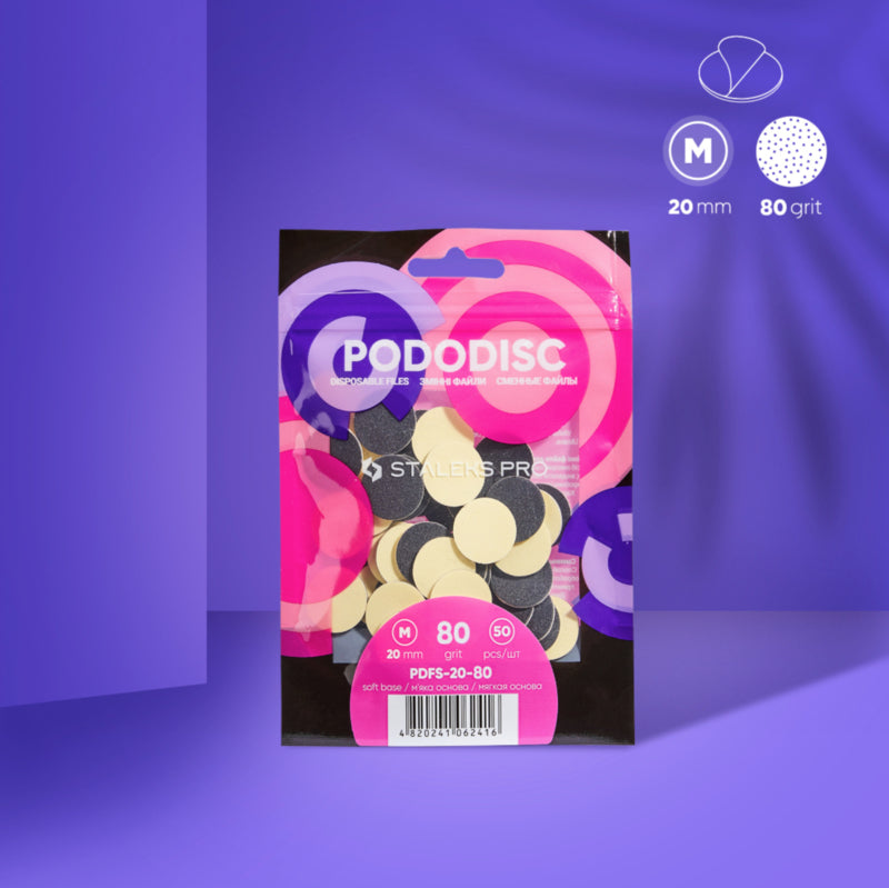 Staleks Soft Base Nachfüllpads für Pododisc M Schwarz (50 Stk.) (PDFS-20-Serie)
