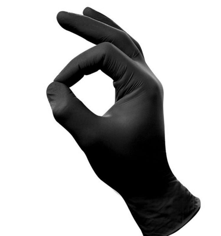 Extra Starke Nitrilhandschuhe Schwarz Größe M 100 Stück