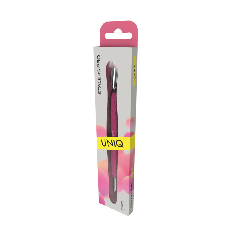 Staleks Pusher Schmal Abgerundet + Schräg Uniq Gummi 10 Typ 2 (PQ-10/2)