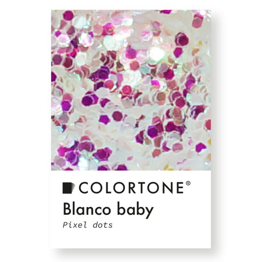 Colortone Pixel Dots Weiß Baby