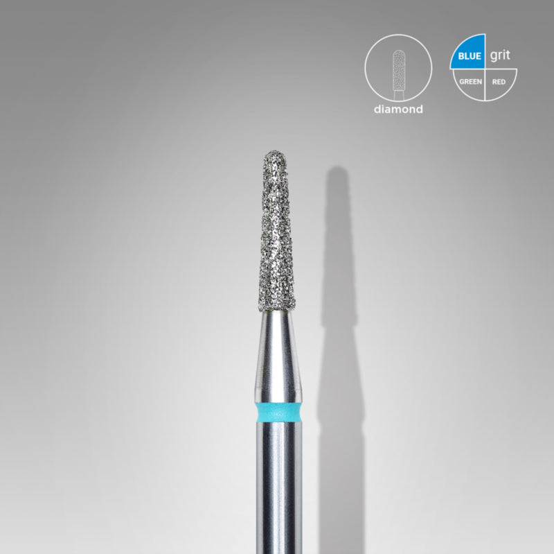 Staleks Diamantfräser Kegelstumpf Blau 1,8 mm Lang (Maniküre Pediküre) (FA70B018/8K)