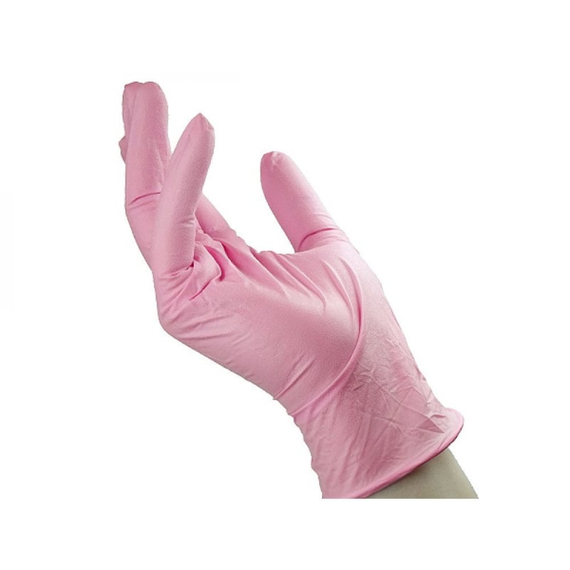 Merbach Nitrilhandschuhe Rosa Größe M