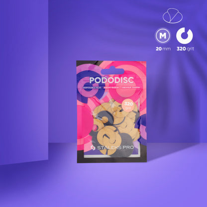 Staleks Ringförmige Nachfüllpads Für Pododisc M Schwarz (50 Stk.) (PDFR-20-Serie)