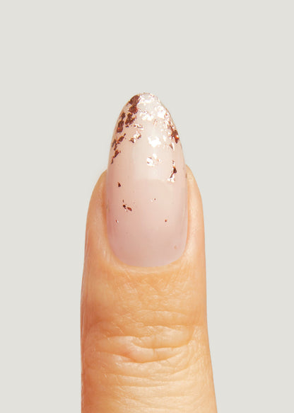 The GelBottle Metallic Roségold Blattfolien