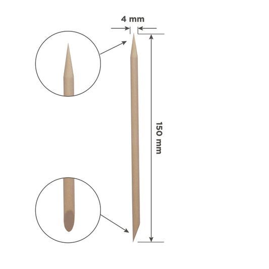 Staleks Pro Holz-Manikürstäbchen 150 mm 100 Stück (DOS-10-100)