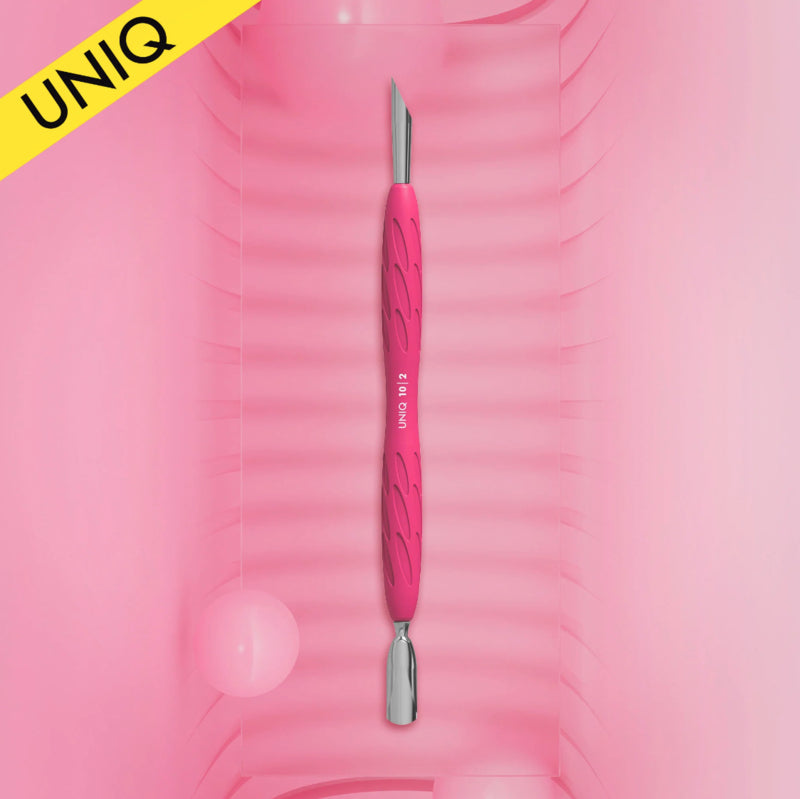 Staleks Pusher Schmal Abgerundet + Schräg Uniq Gummi 10 Typ 2 (PQ-10/2)