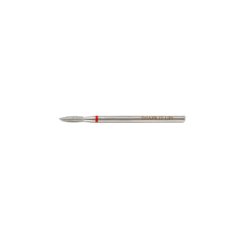 Shape It Up Diamantfräser breite spitz zulaufende Flamme 2.0mm Rot (Maniküre Pediküre)