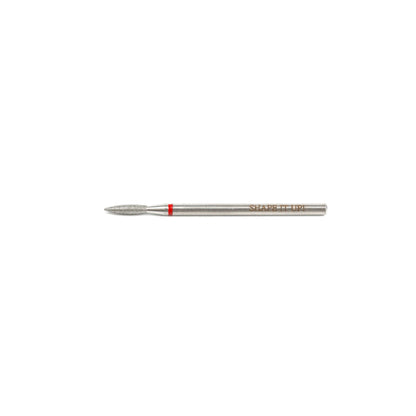 Shape It Up Diamantfräser breite spitz zulaufende Flamme 2.0mm Rot (Maniküre Pediküre)