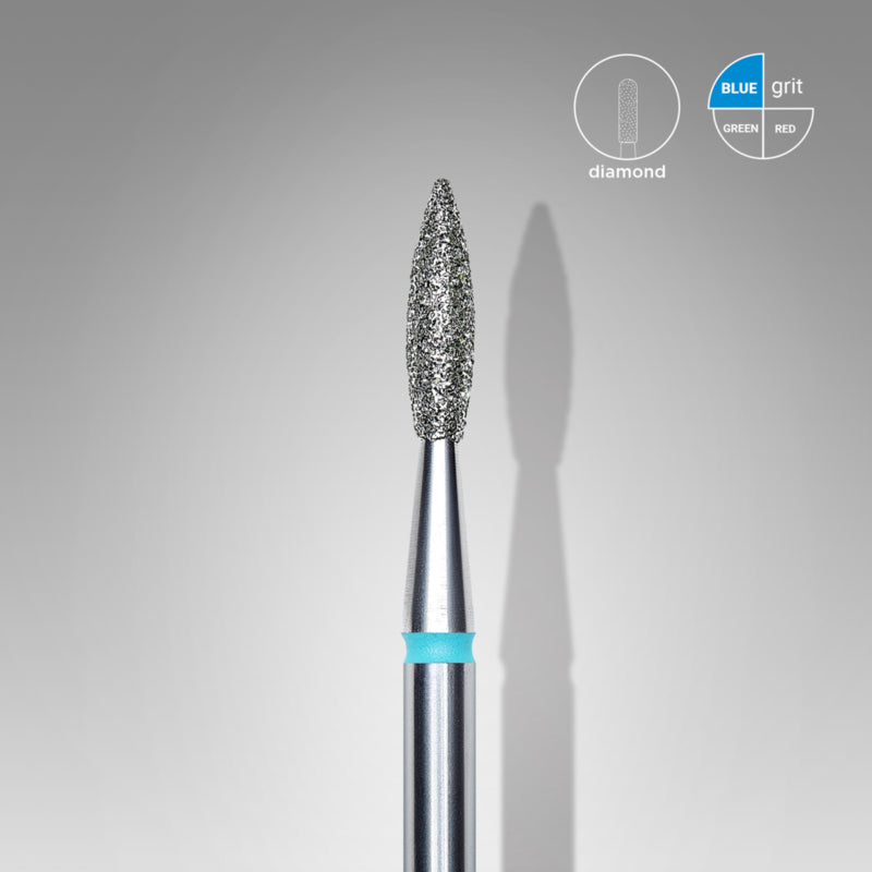Staleks Diamantfräser Flamme Scharf Blau 2.1mm (Maniküre Pediküre) (FA11B021/8K)