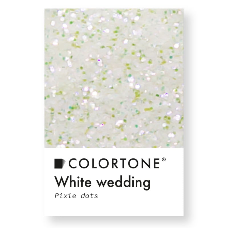 Colortone Pixie Dots Weiß Hochzeit