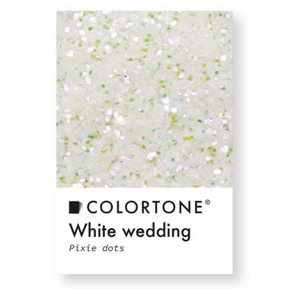 Colortone Pixie Dots Weiß Hochzeit