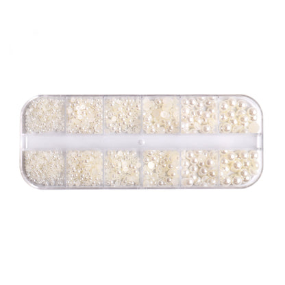 Colortone Flatback Perlen Gebrochen Weiß