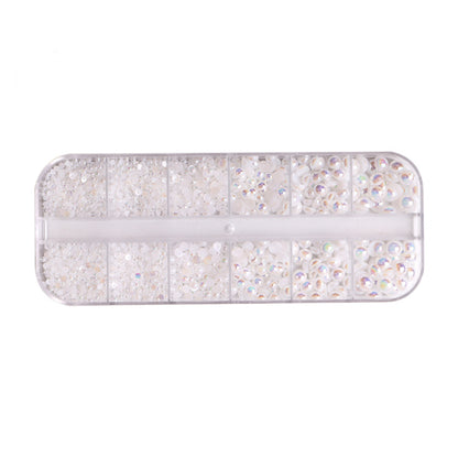 Colortone Flatback Perlen Weiß AB
