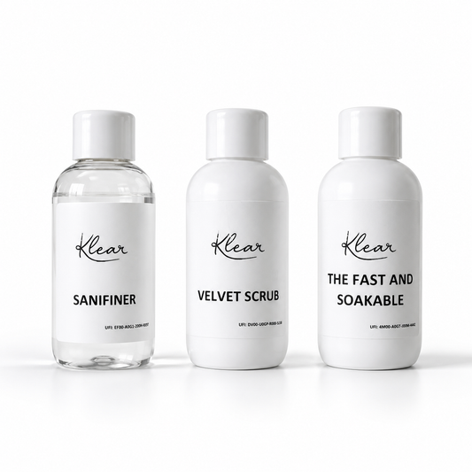 Klear Try Me Starter-Kit – Reinigen, Vorbereiten & Entfernen