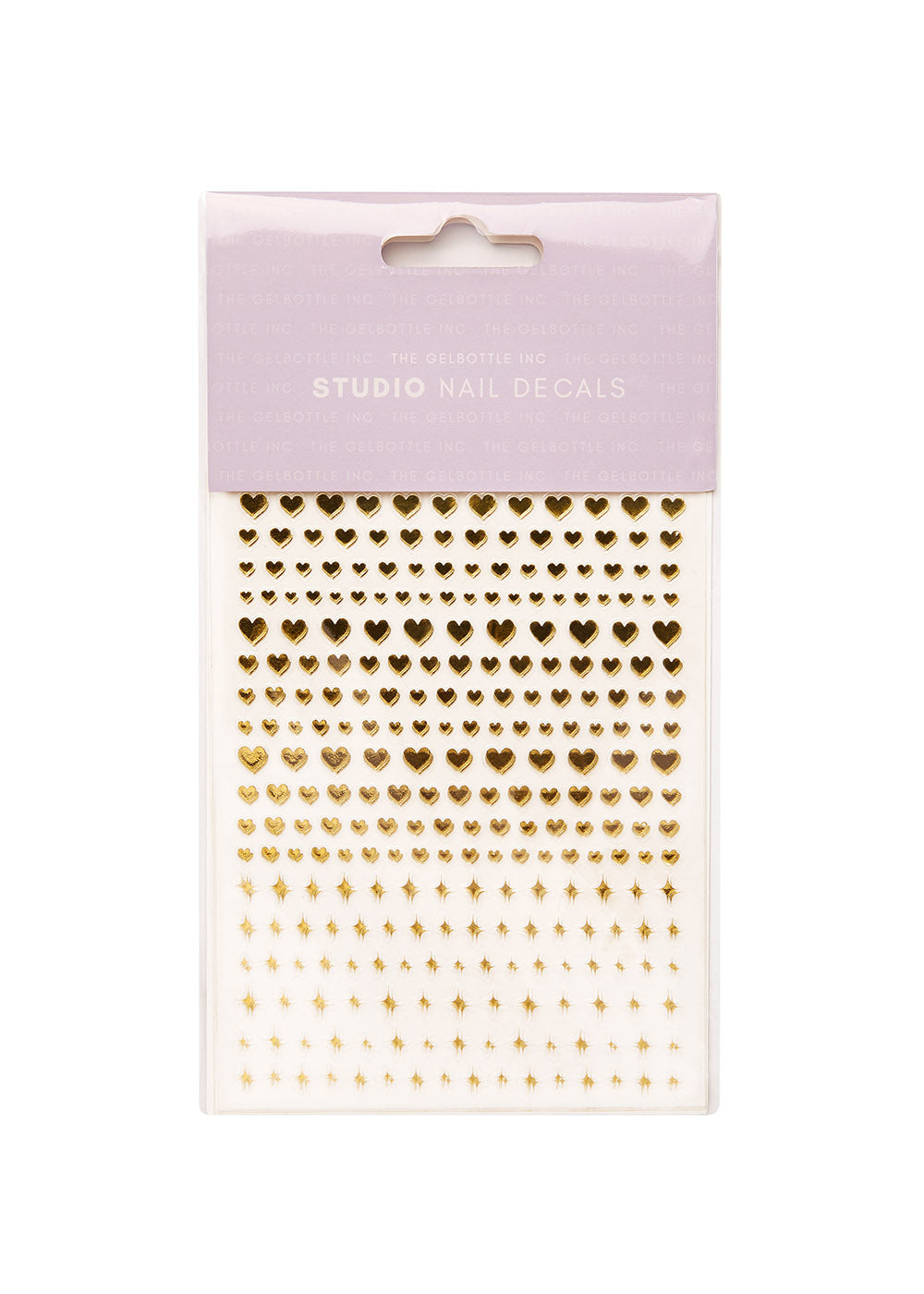The GelBottle Studio Nagelsticker Gold Herz und Glitzer