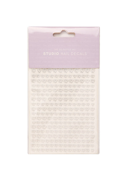 The GelBottle Studio Nagelsticker Goldene Herzumrisse
