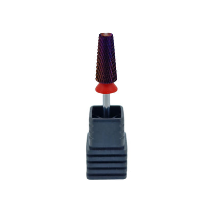 Shape It Up Hartmetall Fräser Bit 5 in 1 Konisch Fein Rot 7.0 mm (Maniküre Pediküre)