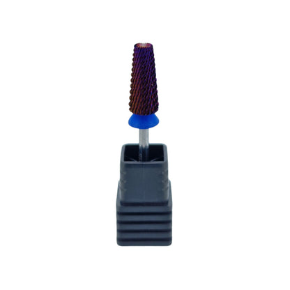 Shape It Up Hartmetall Fräser Bit 5 in 1 Kegel Medium Blau 7.0 mm (Maniküre Pediküre)